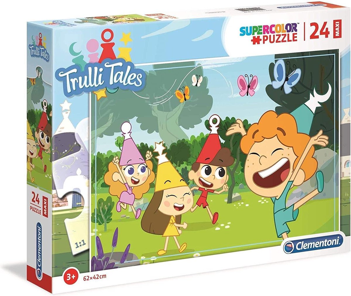 Clementoni Supercolor Legpuzzel - 24 Maxi Stukjes - Trulli Tales 62 x 42cm