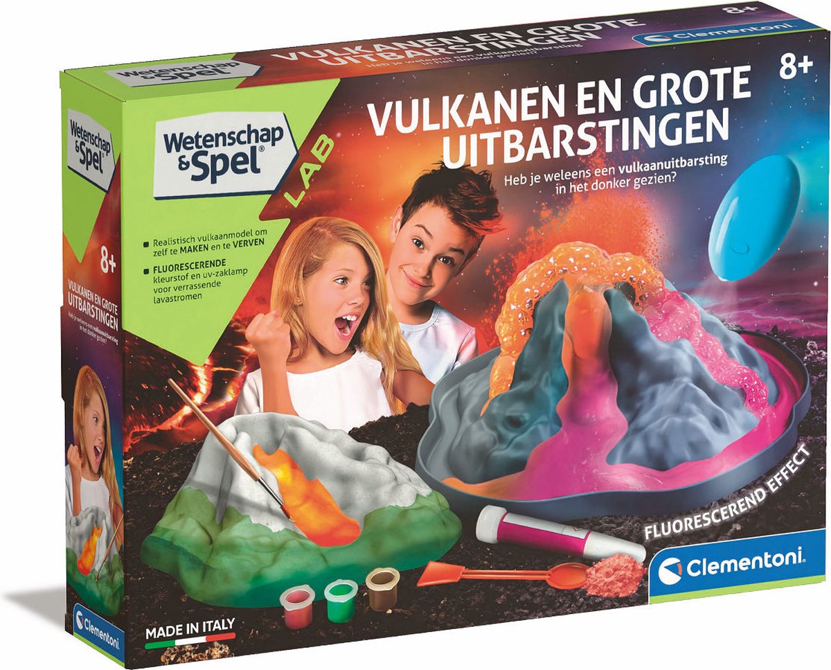 Clementoni Wetenschap en Spel Vulkaan Glow in the Dark set