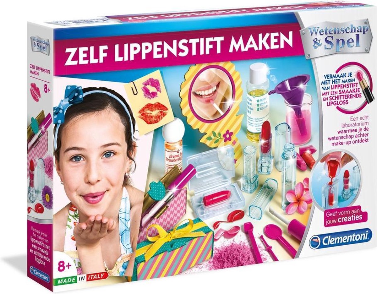 Clementoni Wetenschap en Spel Zelf Lippenstift Maken