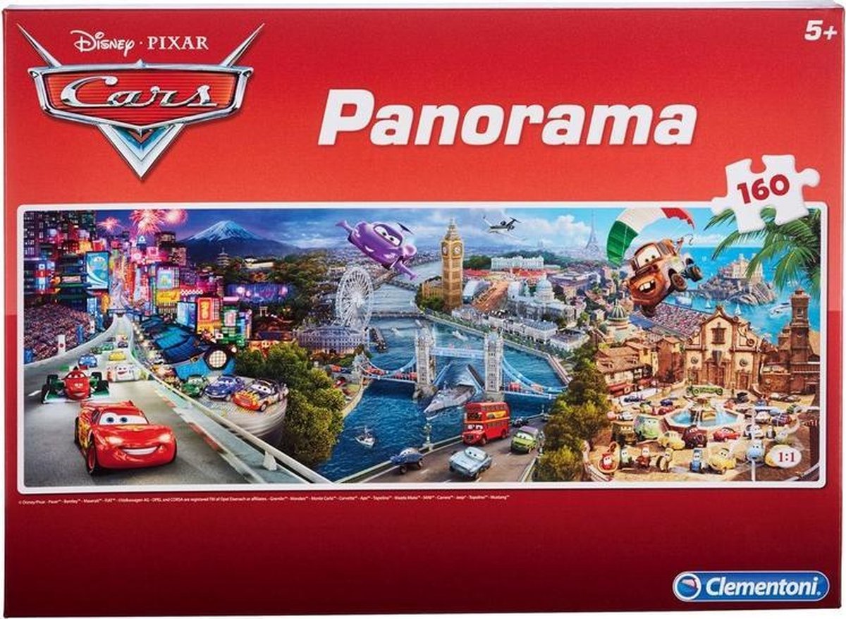 Clementoni cars panorama puzzel 160 stuks