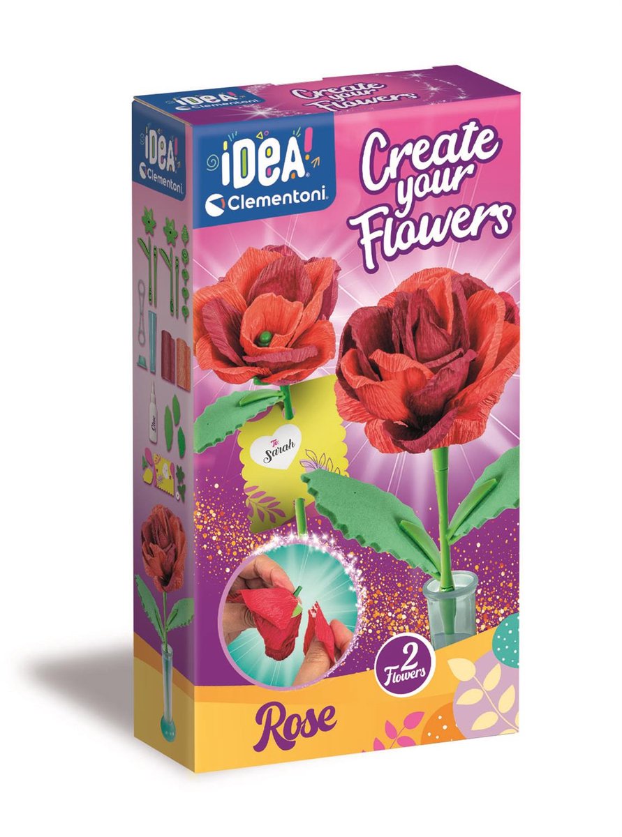   iDea - Geurende bloemen maken - Roos - vanaf 8 jaar - 2 stuks