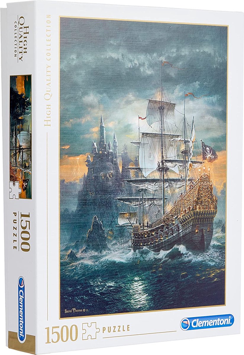 Clementoni puzzel 1500 stukjes piratenschip - High Quality Collection