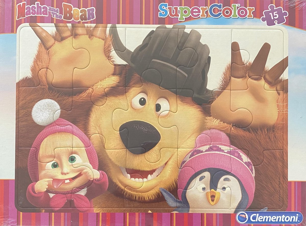 Clementoni supercolor puzzel Masha and the bear 15