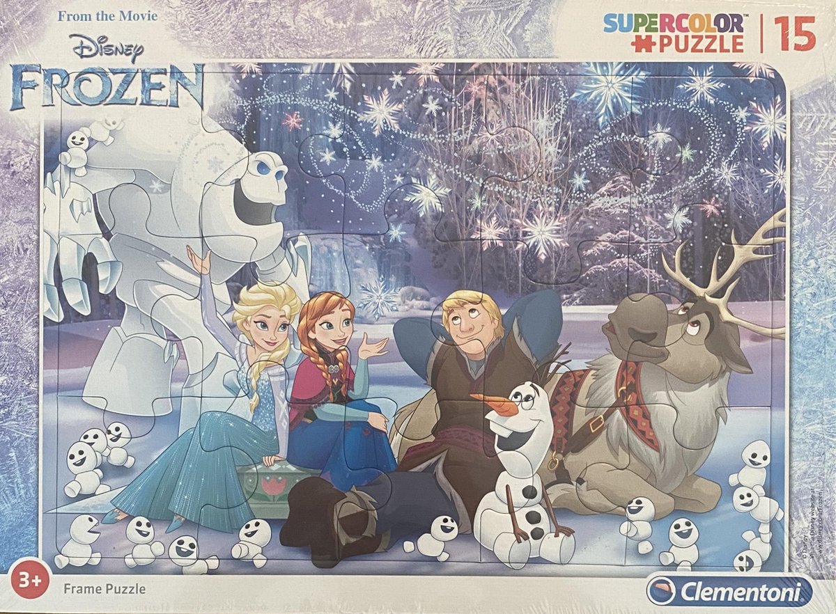 Disney Frozen supercolor puzzel 15 Clementoni