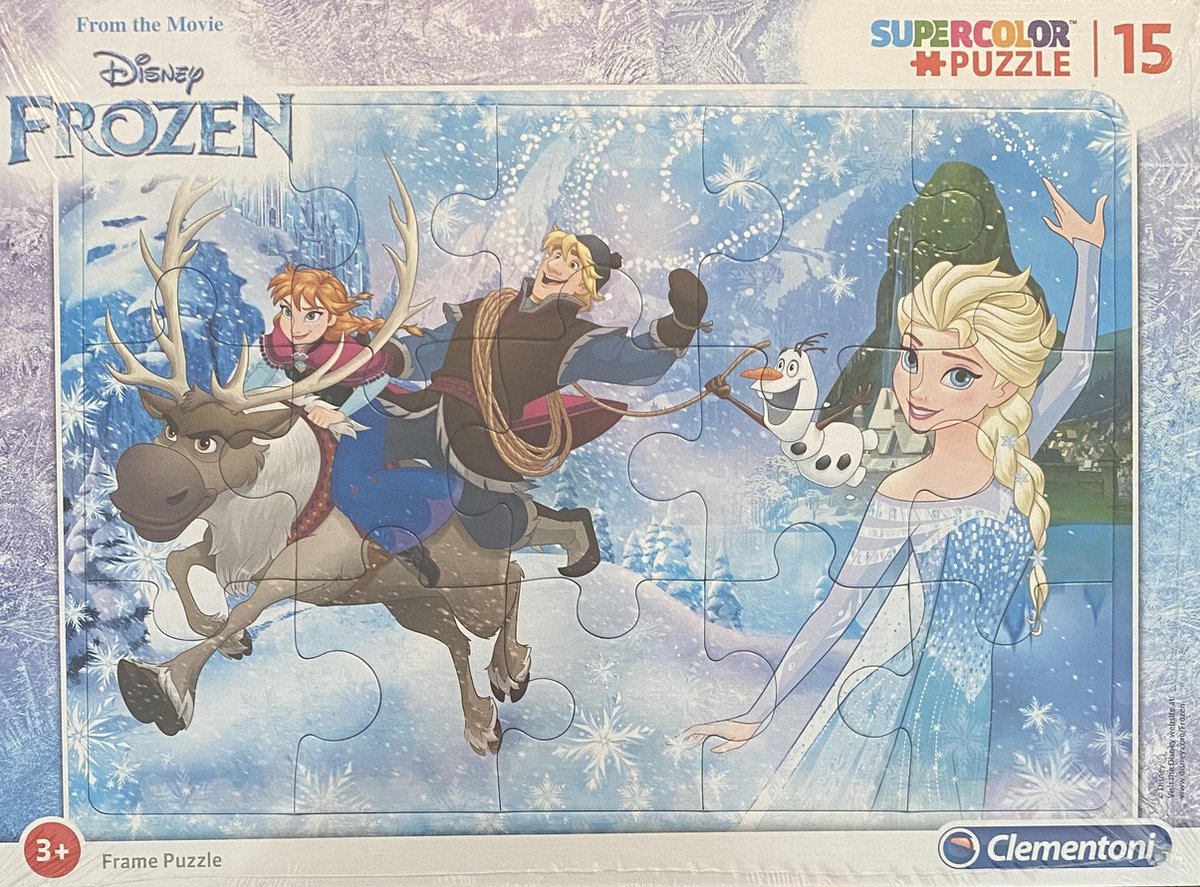 Disney Frozen supercolor puzzel 15 Clementoni