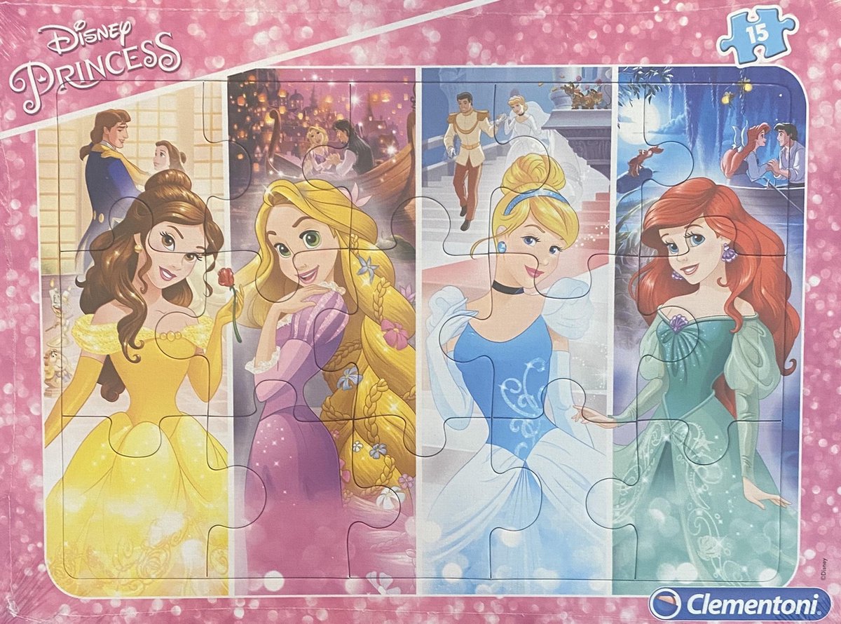 Disney Princes supercolor puzzel 15 Clementoni