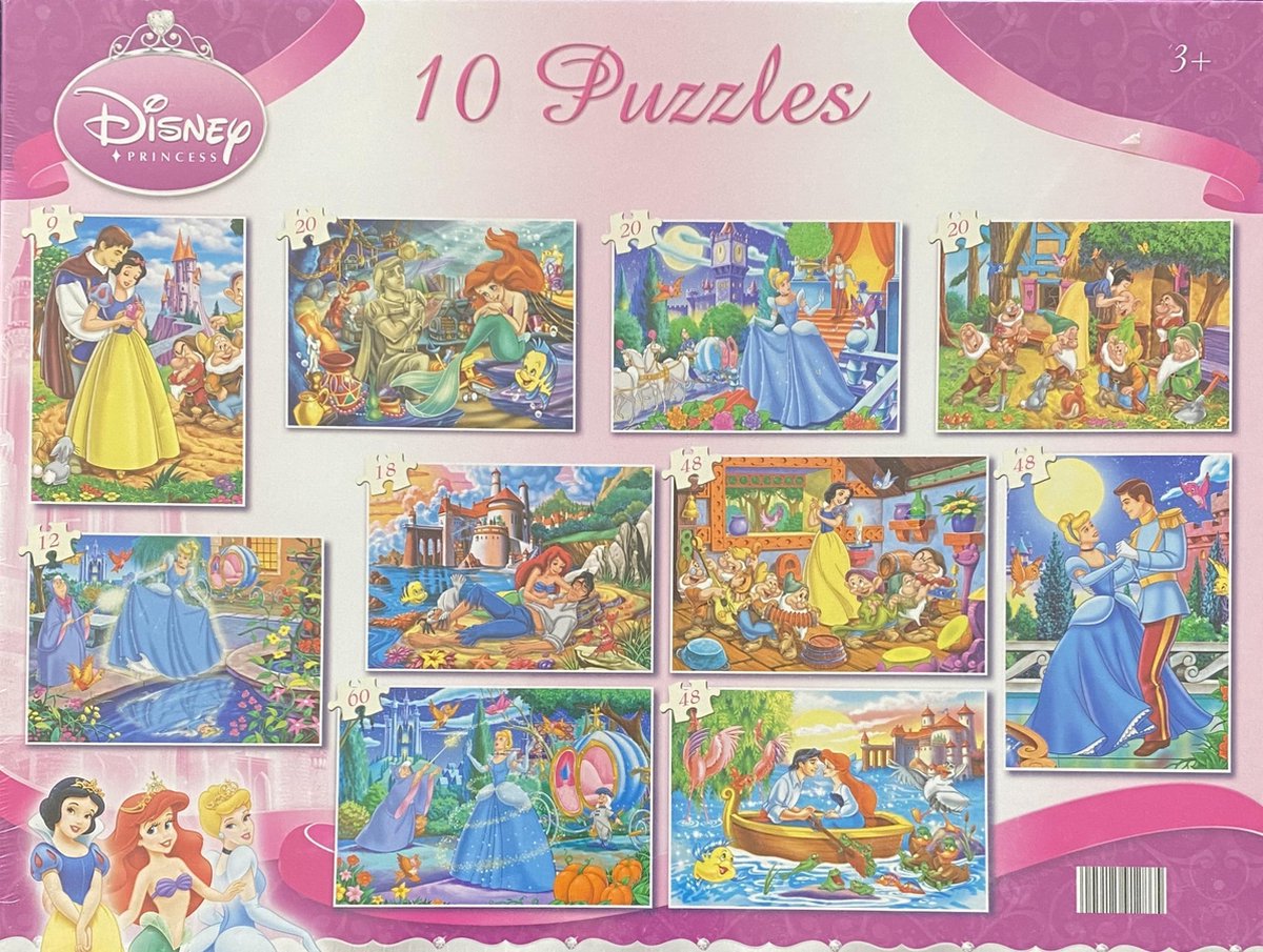 Disney Princess 10 puzzels Clementoni