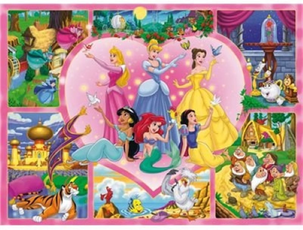 Legpuzzel - Maxipuzzel - 24 stukjes - Disney prinsessen - Clementoni puzzel