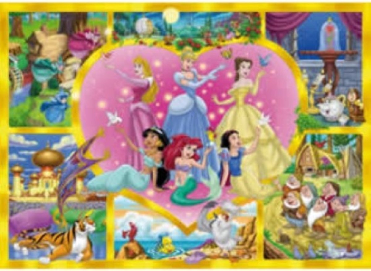 Legpuzzel 104 stukjes & Multimedia game - Disney Zingende Prinsessen - Clementoni Puzzel