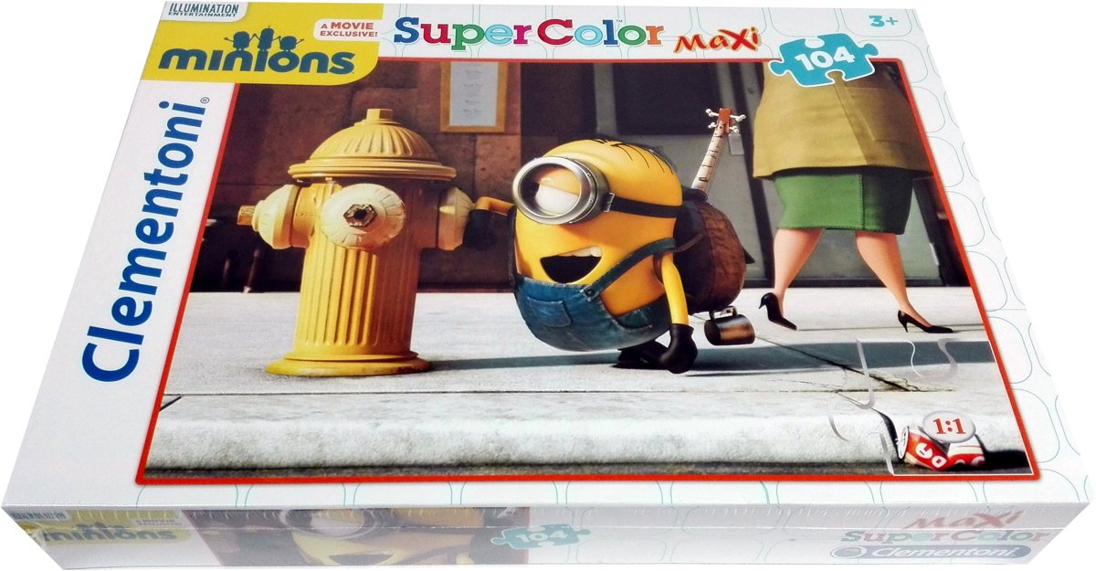 Minions - Clementoni Super Color Maxi Puzzel - 104 stukjes