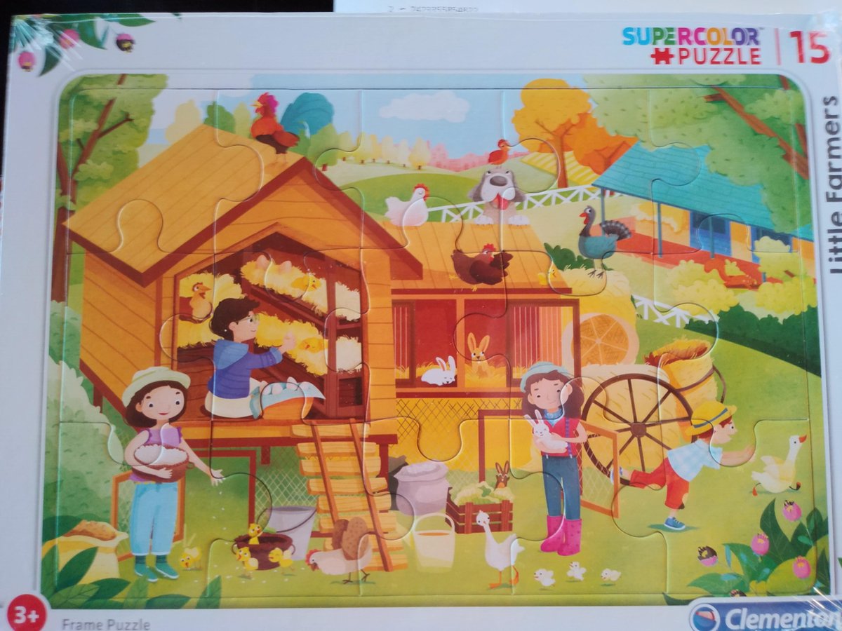 PUZZEL LITTLE FARMERS 15 STUKJES CLEMENTONI