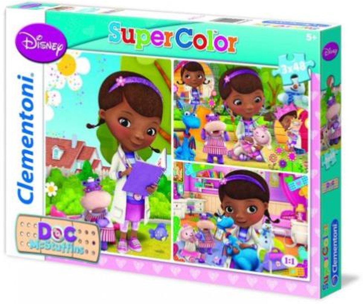 Puzzel 3x48 stukjes Doc McStuffins