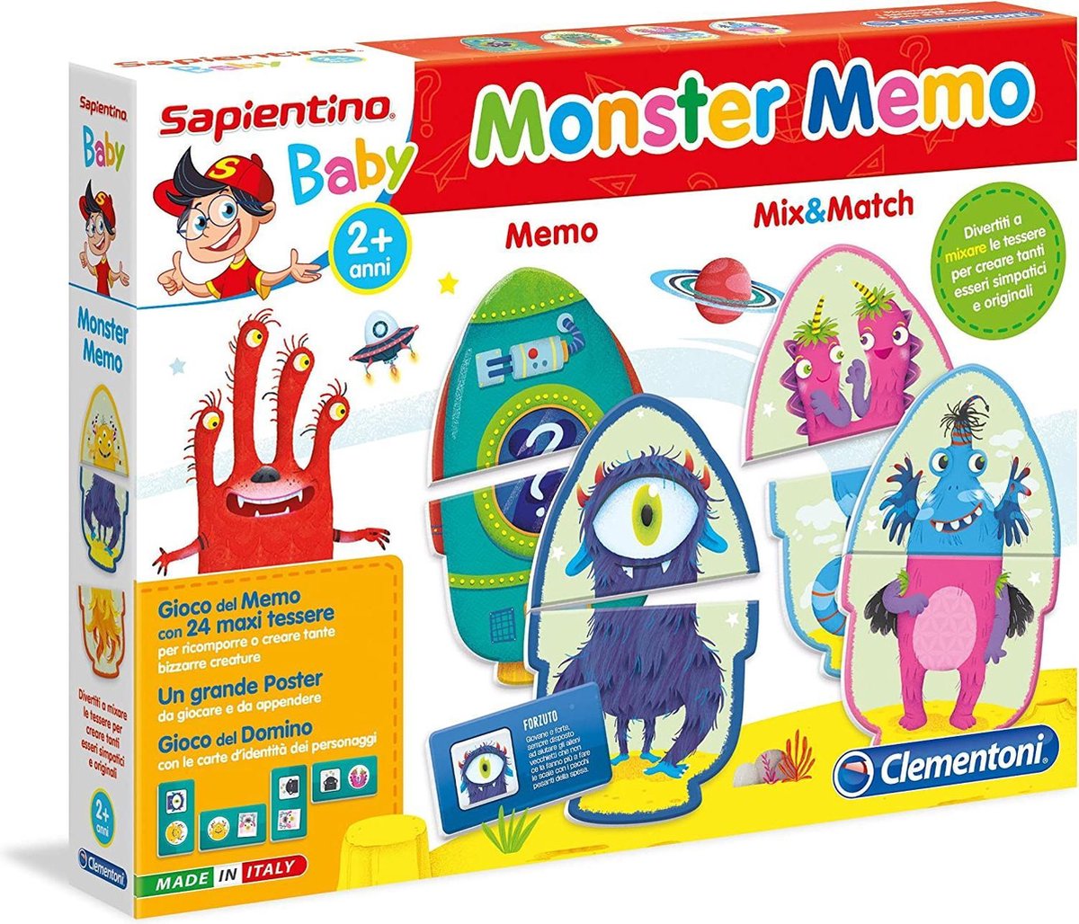 Sapiento Baby - Monster Memo - Italiaans