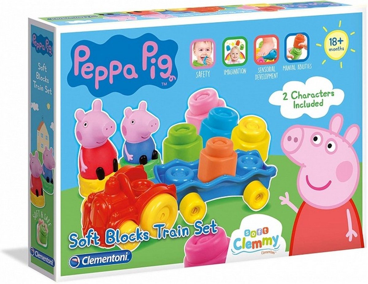 blokkenwagen Peppa Pig 14-delig