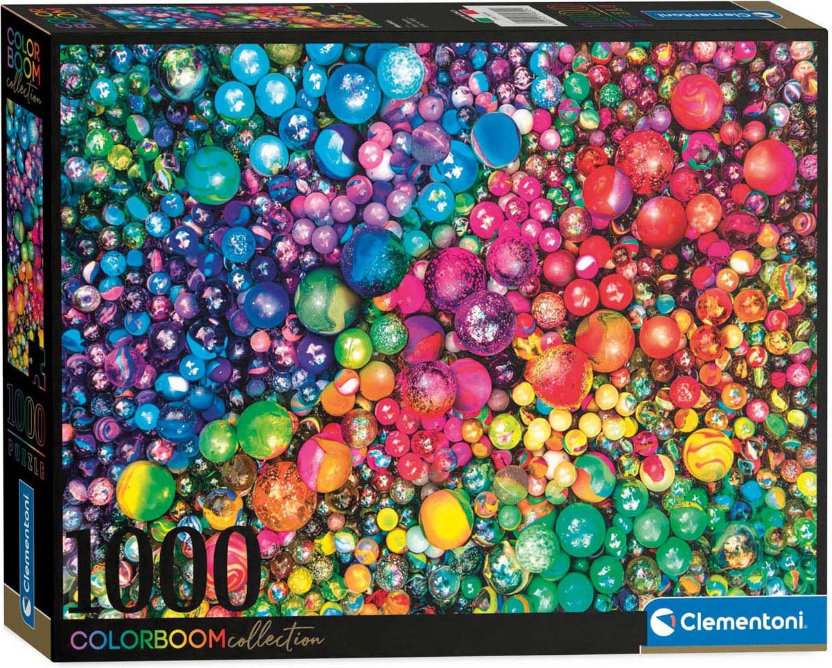 clementoni colorboom puzzel marbles, 1000st.