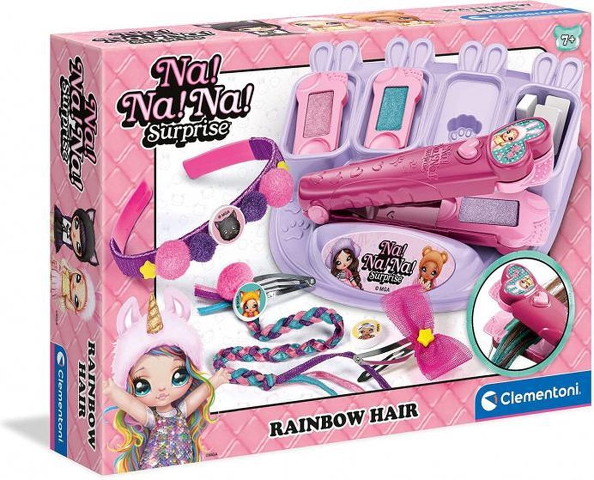 haarkit Na!Na!Na! Surprise rainbow roze 3-delig