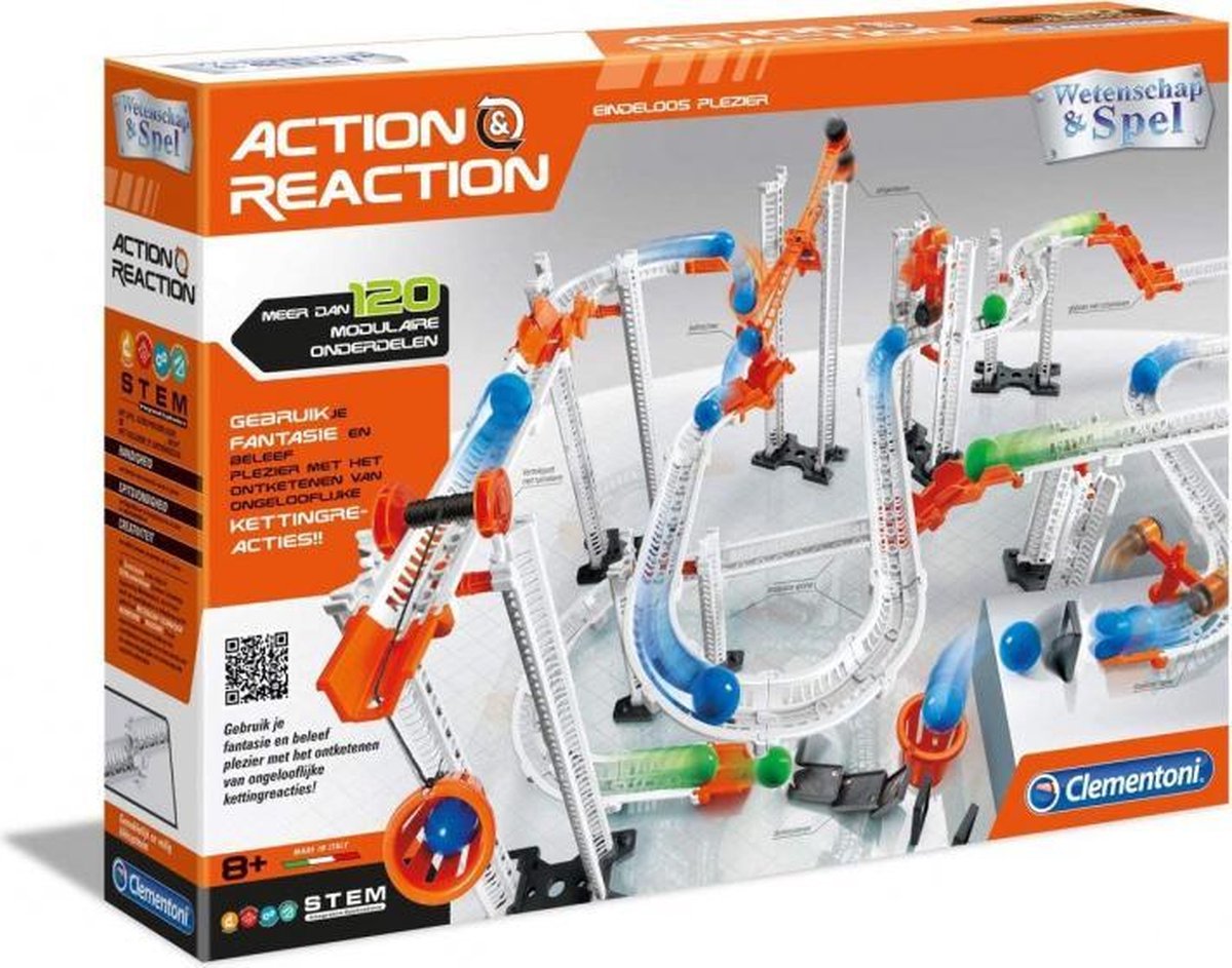 knikkerbaan Action & Reaction 120-delig