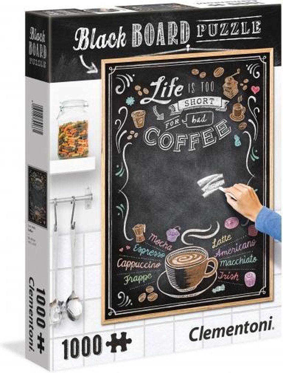 krijtbord-puzzel koffie 1000 stukjes