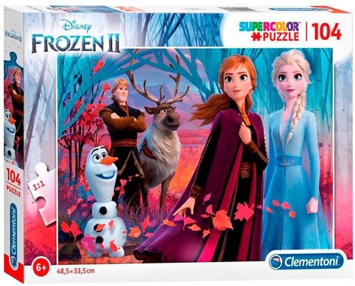 legpuzzel Frozen II karton meisjes 104 stukjes