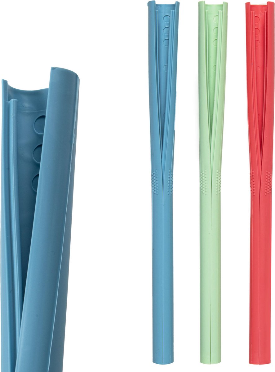 ClickStraw - BPA VRIJ - Herbruikbaar Rietje - Siliconen Vrij - 100% TPE-S Recyclebaar - Set van 3 Stuks - Mix