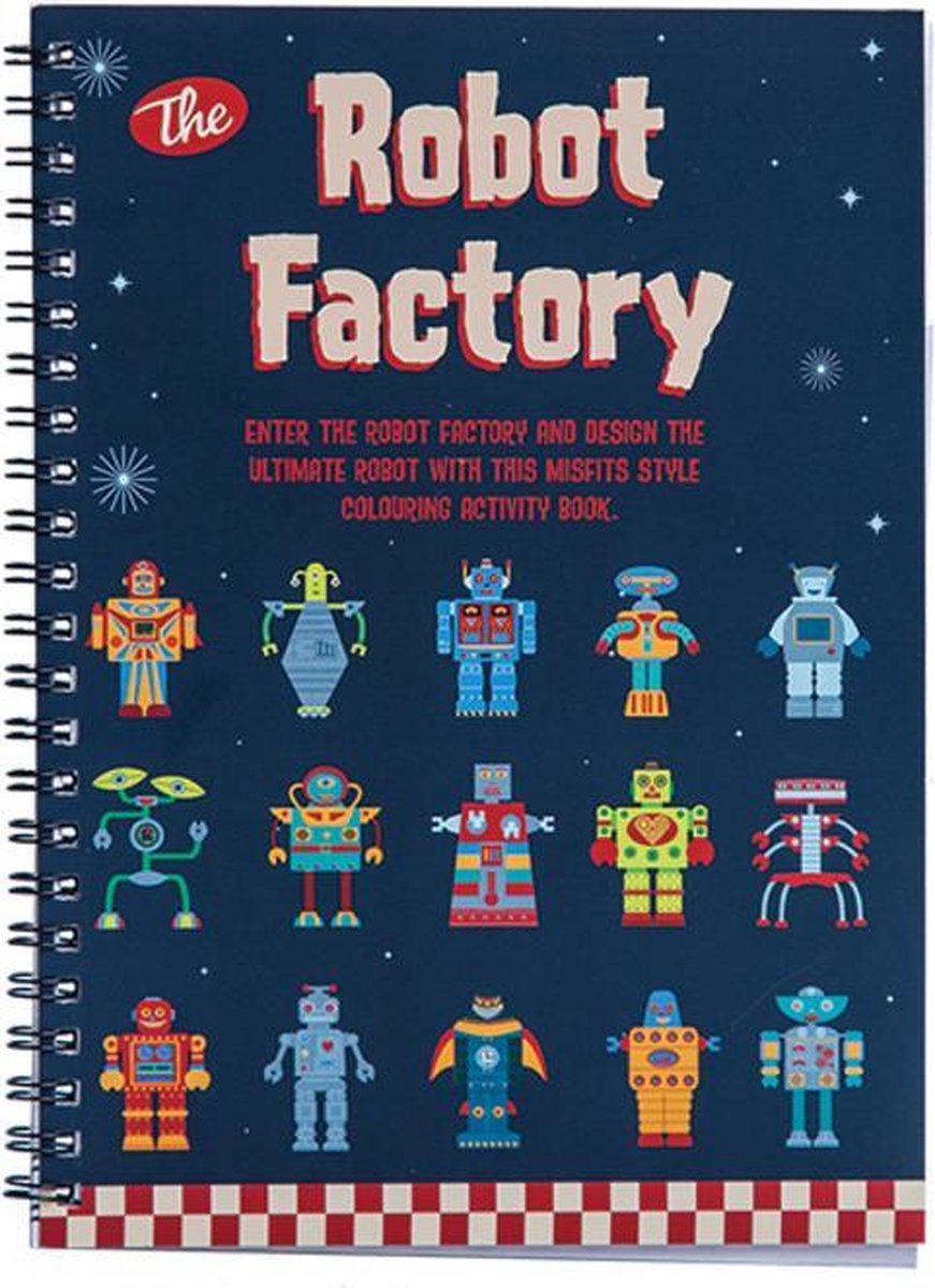 ROBOT FACTORY COLOURING BOOK