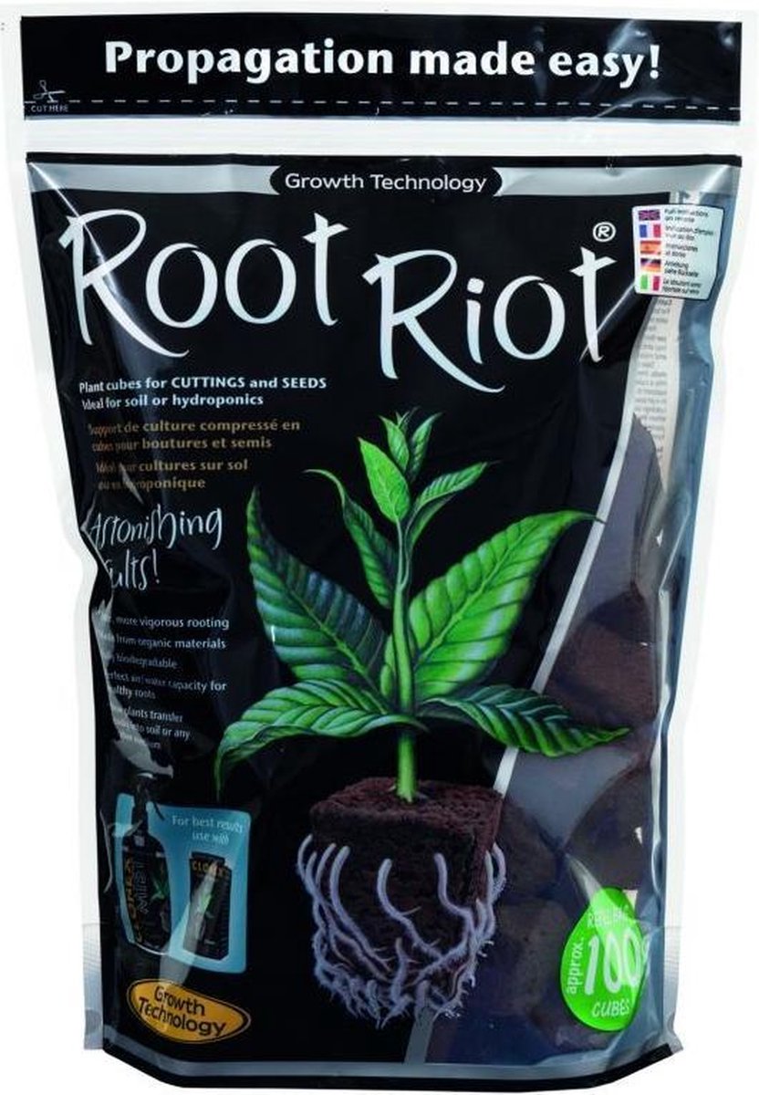   Root Riot Refill Bag 100 Cubes - Stekken - Stek je plant