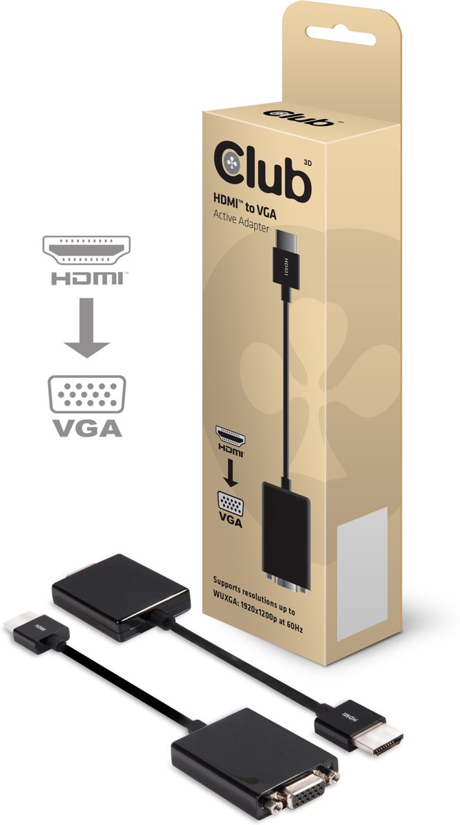 CLUB3D HDMI™ to VGA Active Adapter Cable