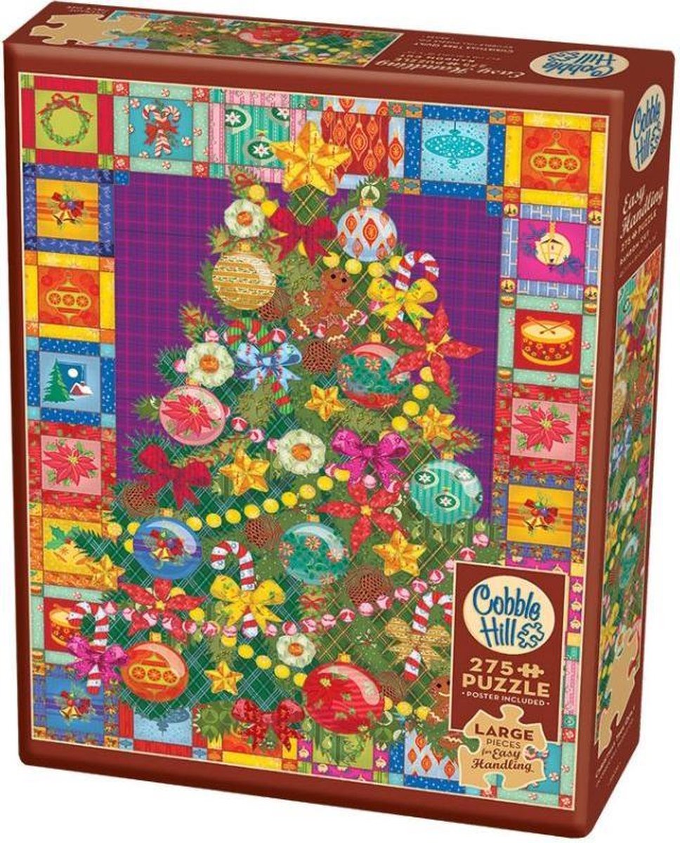 Cobble Hill Legpuzzel Christmas Tree Quilt Karton 275 Stukjes