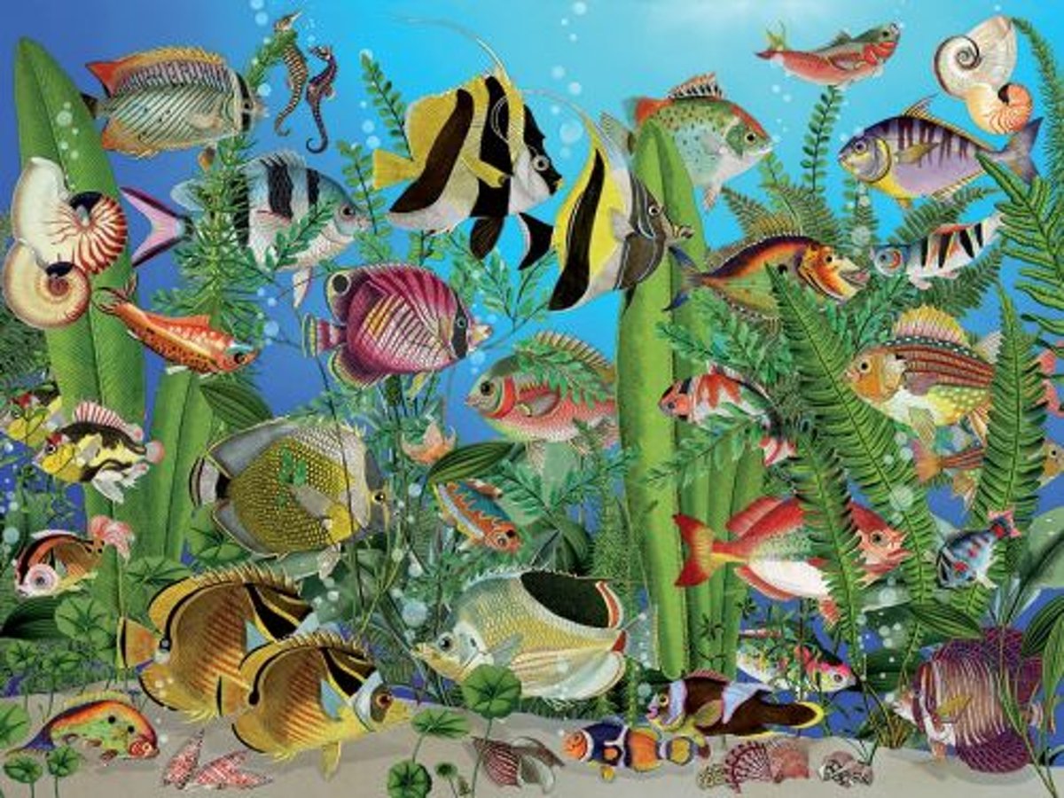 Cobble Hill easy handling puzzle 275 pieces - Aquarium