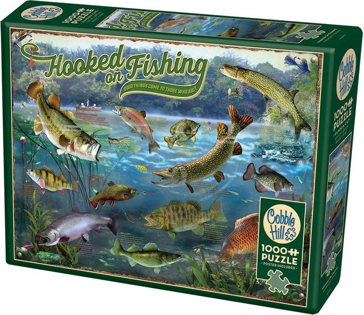 Cobble Hill legpuzzel Hooked on Fishing 1000 stukjes