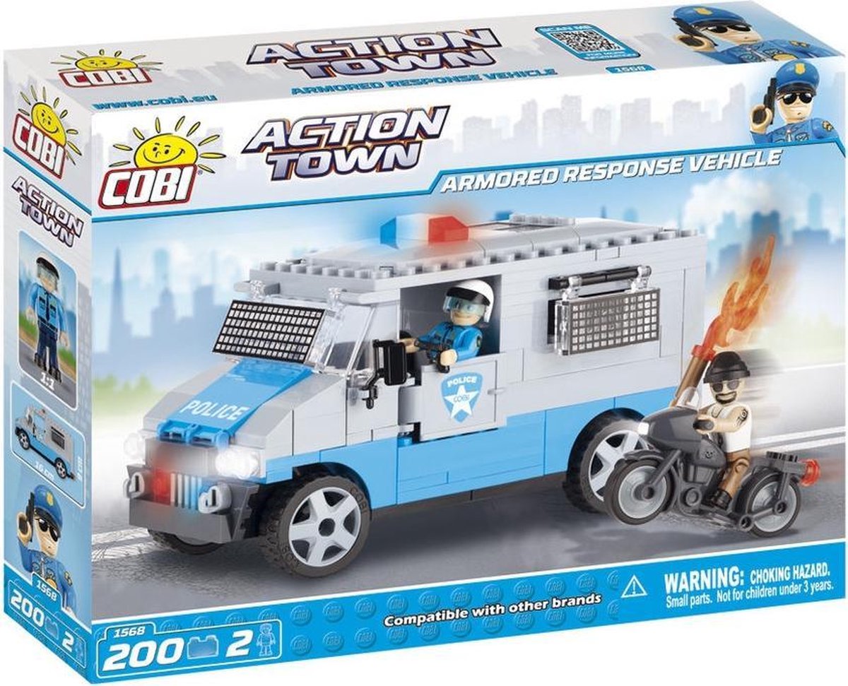 COBI - Action Town 1568 - Politie Pantser Aanvalsvoertuig