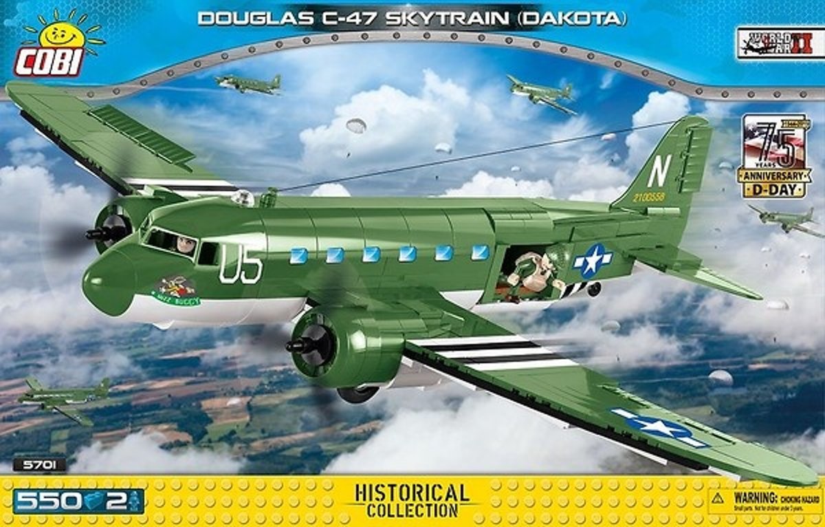 Cobi Historical Collection Bouwset Douglas C-47 Dakota 552-delig