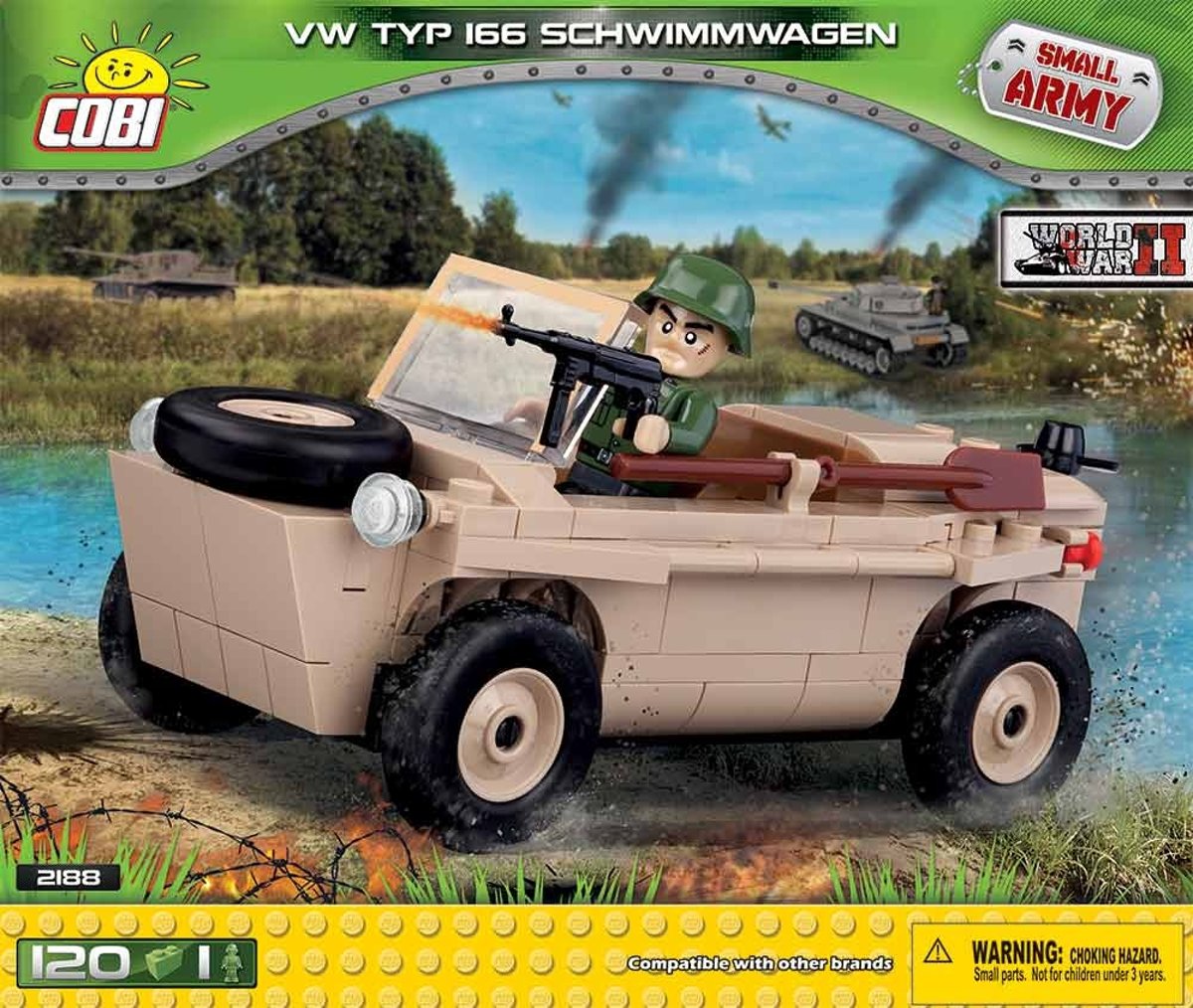 Cobi Small Army Bouwset Vw Schwimmwagen Typ 166 122-delig 2188