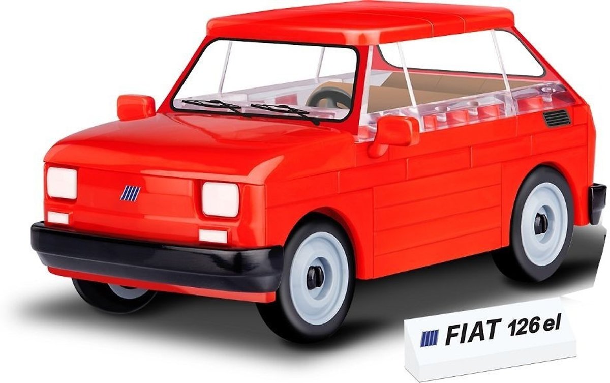 Cobi Youngtimer Bouwpakket Fiat 126el 1:35 Rood 71-delig 24531