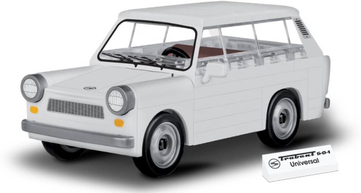 Cobi Youngtimer Bouwpakket Trabant 1:35 Wit 74 -delig 24540