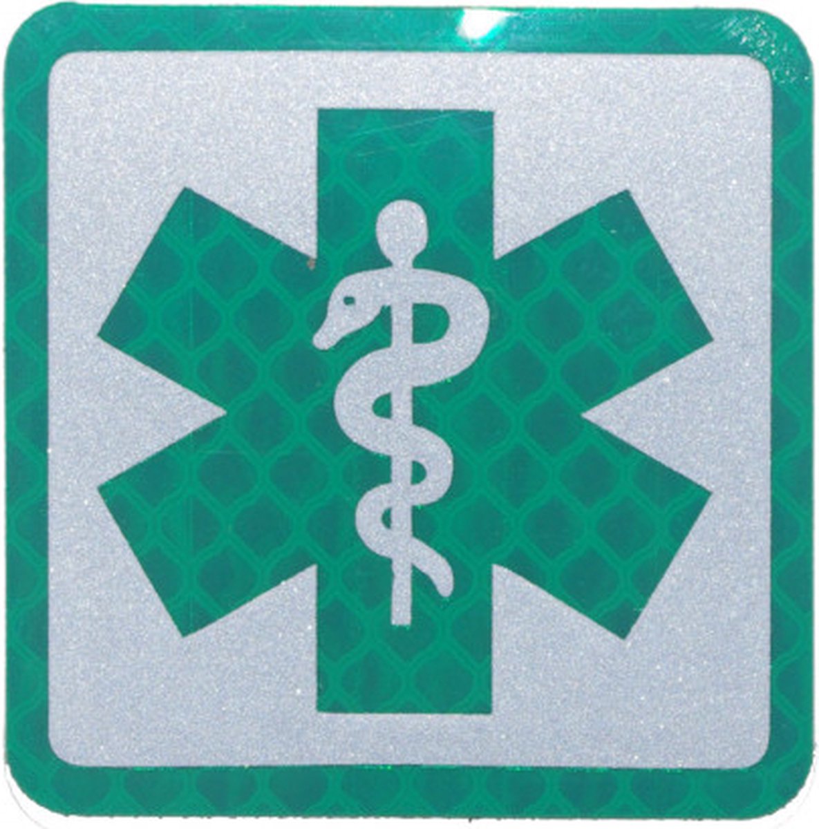 Ambulancier green fluo PVC patch embleem met klittenband