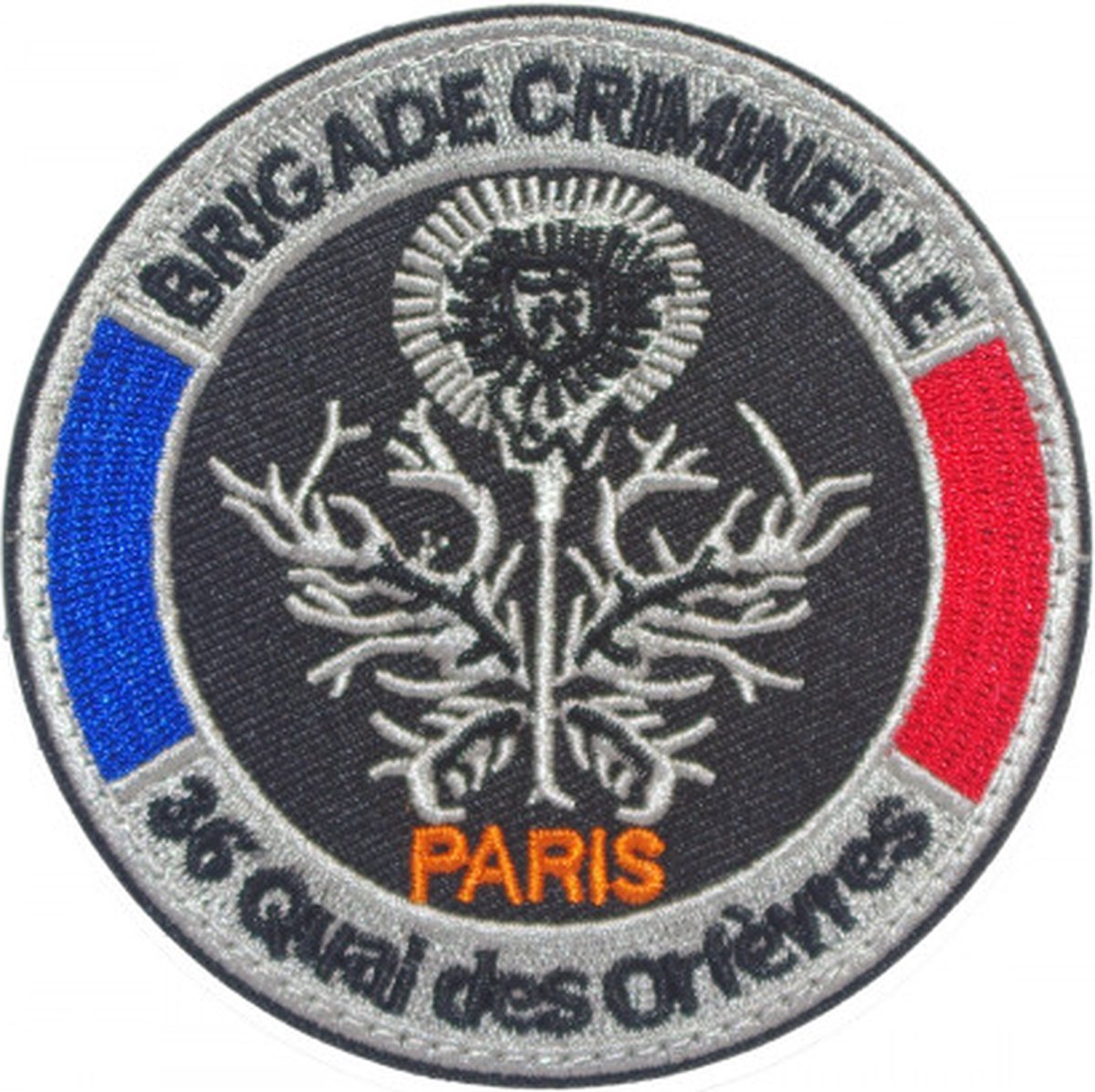 Brigade Criminelle 36 Quai des Orièvies Police Geborduurde militaire patch embleem met klittenband