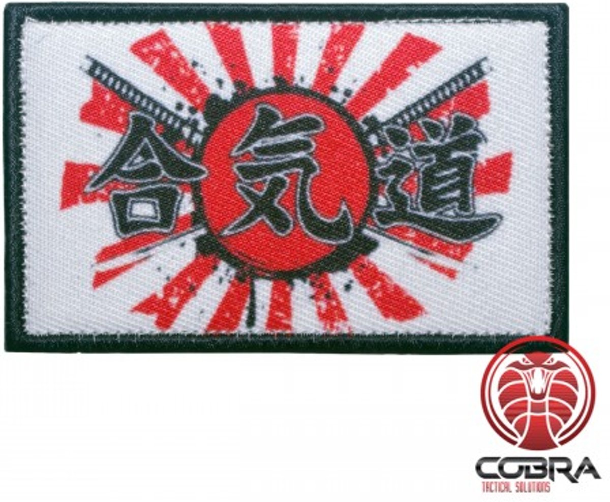 Japan Kamikaze WW2 Ninja Red sun Japan Skull Swords Geborduurde militaire Patch met klittenband