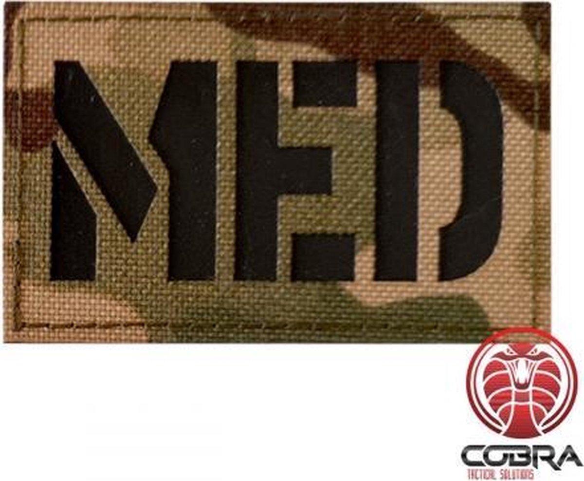 MED Geborduurde militaire Patch met klittenband