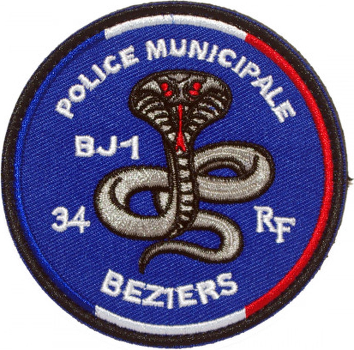 Police Muncipale Beziers BJ1 Geborduurde militaire patch embleem met klittenband