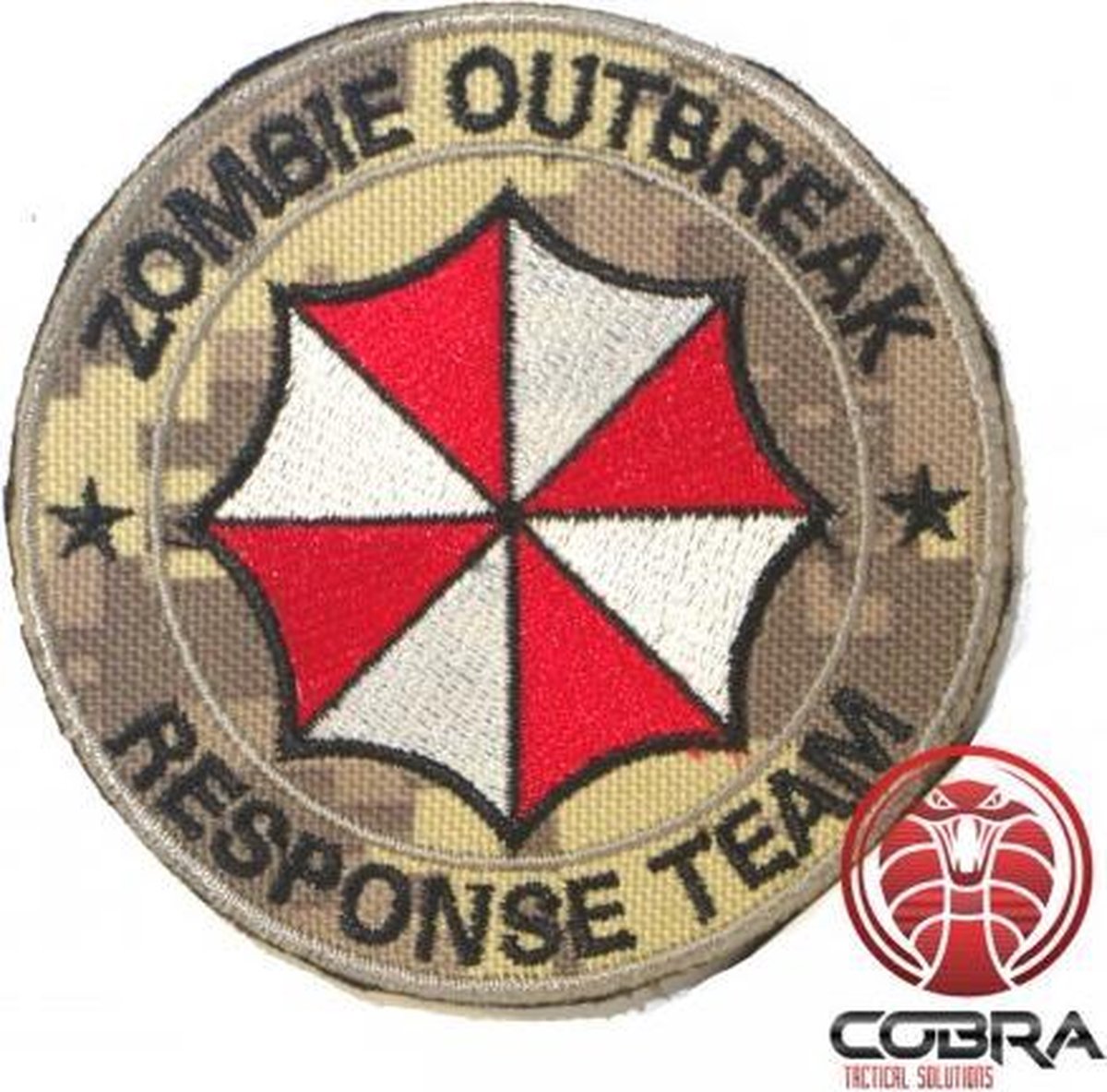 Resident Evil Zombie Outbreak * Response Team Patch Airsoft Patch met klittenband Digital Camo