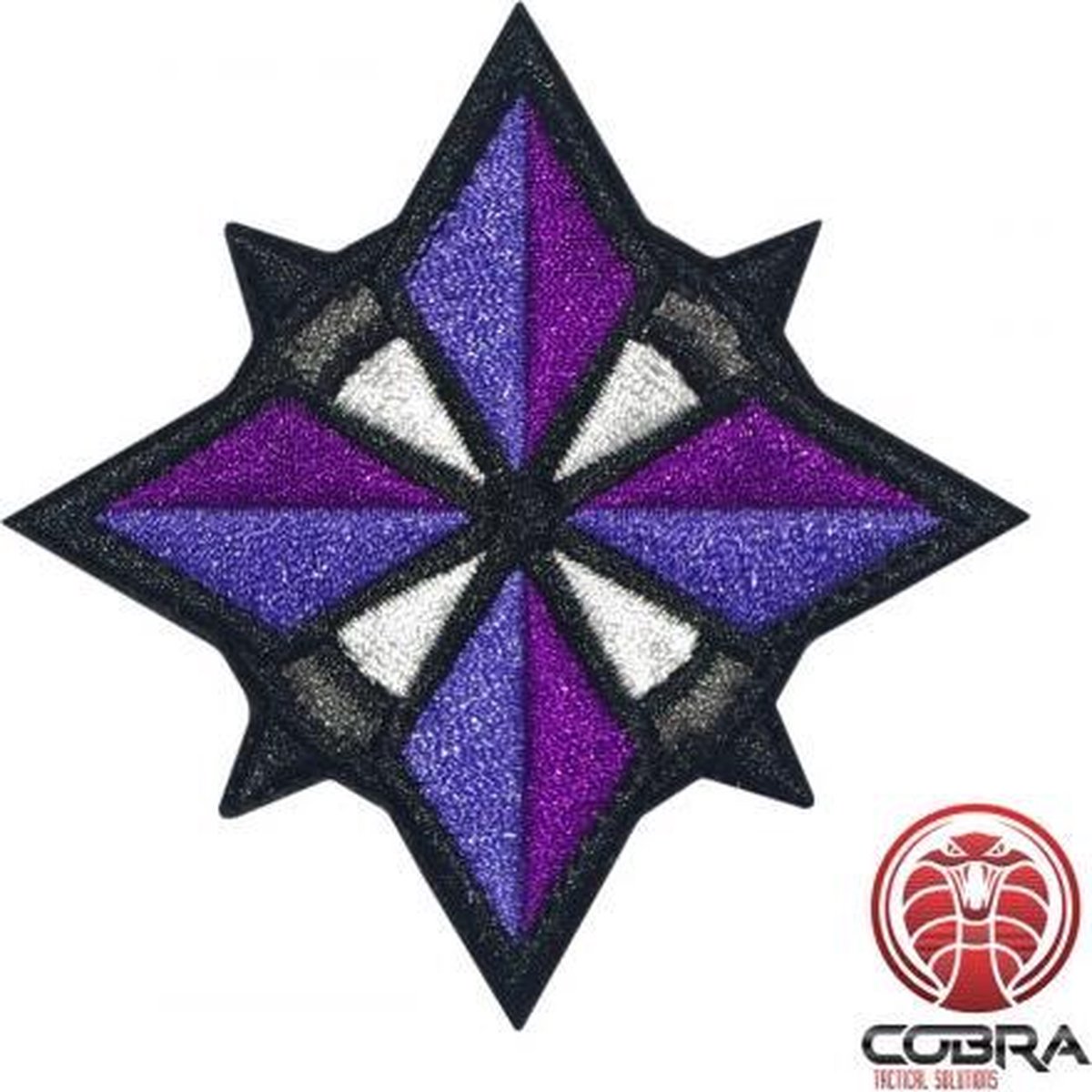 Security Service Resident Evil USS Umbrella Corporation Paars geborduurde patch met klittenbandsluiting