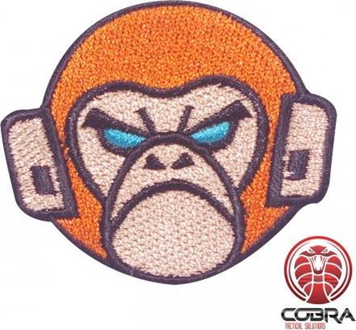 Tactical Monkey bruine geborduurde motiverende patch met velcro