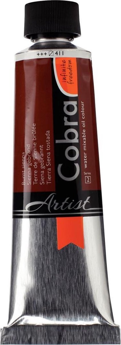 Cobra Artist Watervermengbare Olieverf 150mL 411 Sienna gebrand