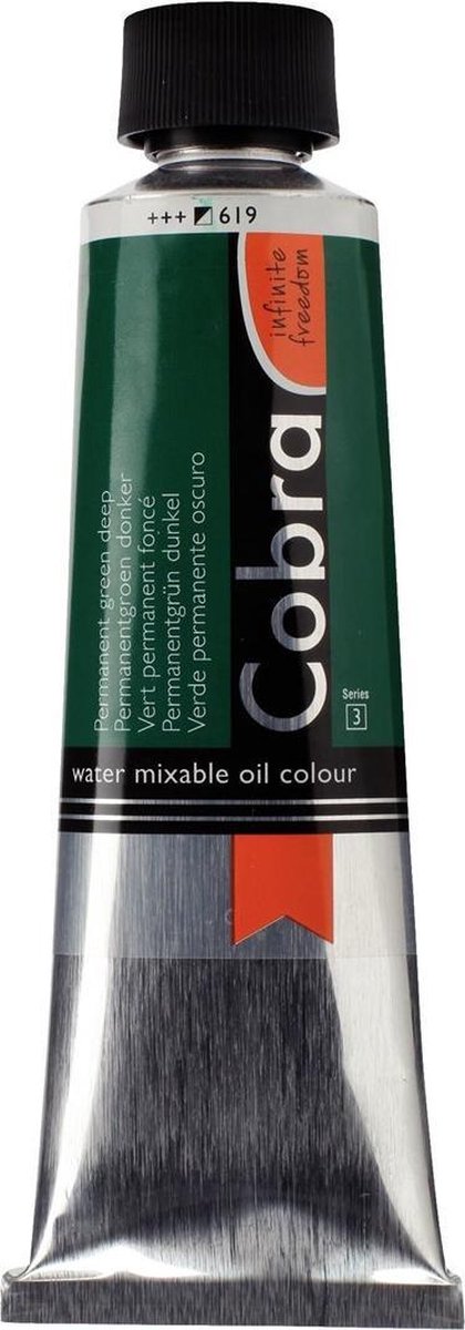 Cobra Artist Watervermengbare Olieverf 150mL 619 Permanentgroen donker