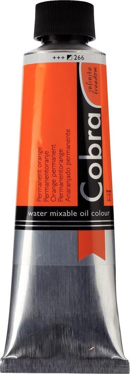 Cobra Artist water Watervermengbare Olieverf 150mL 266 Permanentoranje