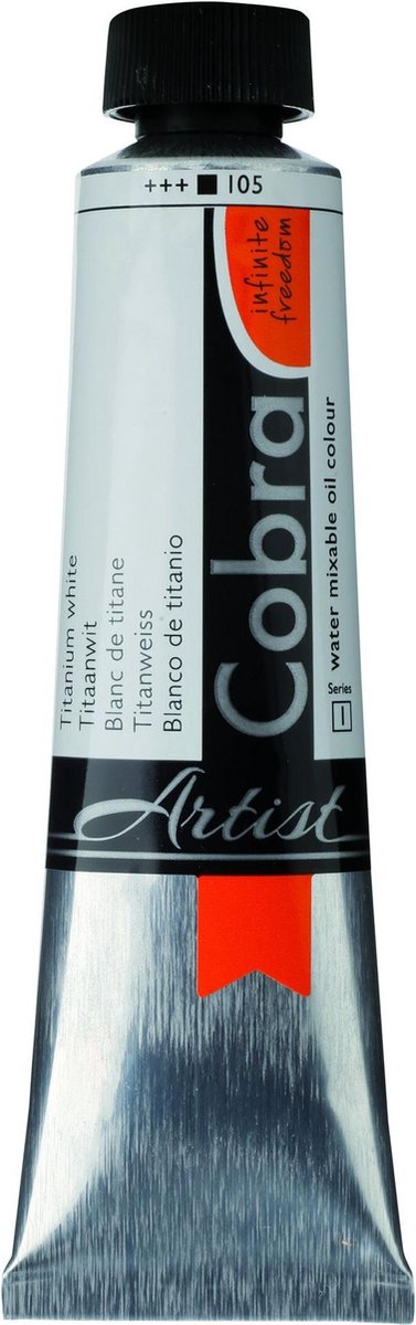 Cobra Artists Olieverf serie 1 Titanium White (105) 40 ml