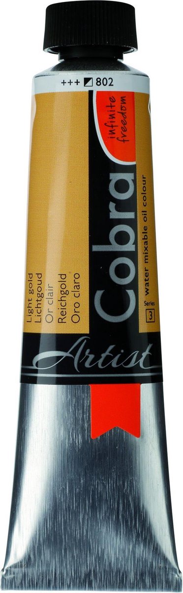 Cobra Artists Olieverf serie 3 Light Gold (802) 40 ml