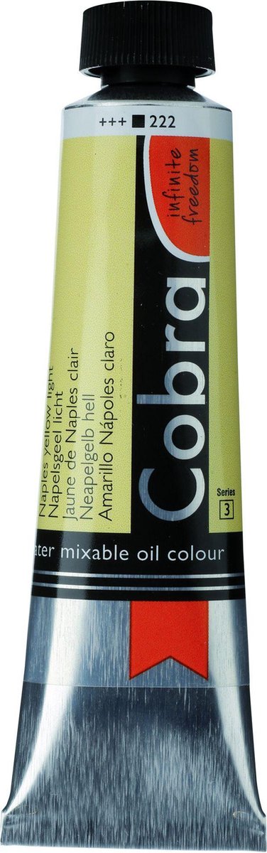 Cobra Artists Olieverf serie 3 Naples Yellow Light (222) 40 ml