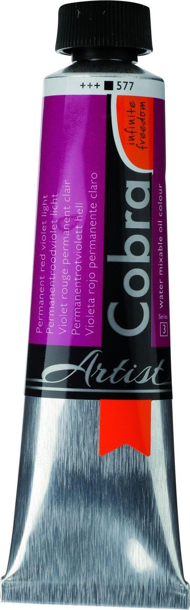 Cobra Artists Olieverf serie 3 Permanent Red Violet Light (577) 40 ml